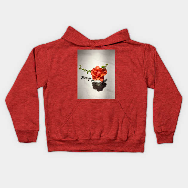 One Orange Flower Kids Hoodie by Aday